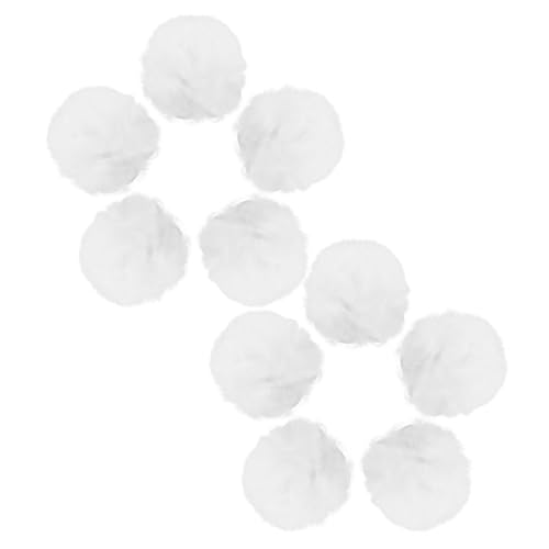 CLISPEED 10 Stück Süße Bunny Tail Anstecker Flauschige Hasenschwänze für Frauen Halloween Hasen Kostüm Zubehör Pin Befestigte Cosplay Bommel für Karneval und Kostümparty von CLISPEED