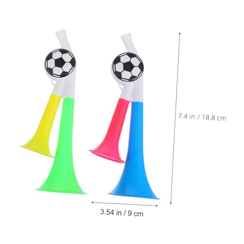 CLISPEED 10 Stück Teiliges Air Horn Fußball Tröte Lautes Noise Maker Prop für Sportveranstaltungen Bunte Stadion Fanfare Geeignet für Fans und Partys von CLISPEED
