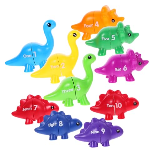 CLISPEED 10 Stück Teiliges Dinosaurier Lernspielzeug Alphabet und Zahlen Matchspiel für Fördert Feinmotorik Sortierspiel und Sensorische Entwicklung Leicht Tragbar Vorschulspielzeug CLISPEED 10 Stück Teiliges Dinosaurier Lernspielzeug Alphabet und Zahlen Matchspiel für Fördert Feinmotorik Sortierspiel und Sensorische Entwicklung Leicht Tragbar Vorschulspielzeug von CLISPEED