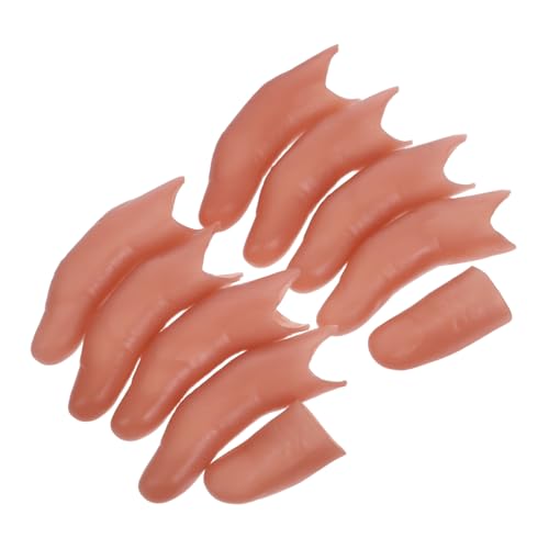 CLISPEED 10 Stück Teiliges Fake Daumen Finger Täuschung Trick Gimmick Zubehör für Close-up Bühnenshow und Halloween Party Vielseitig Einsetzbar Langlebig für Special Effects und CLISPEED 10 Stück Teiliges Fake Daumen Finger Täuschung Trick Gimmick Zubehör für Close-up Bühnenshow und Halloween Party Vielseitig Einsetzbar Langlebig für Special Effects und von CLISPEED