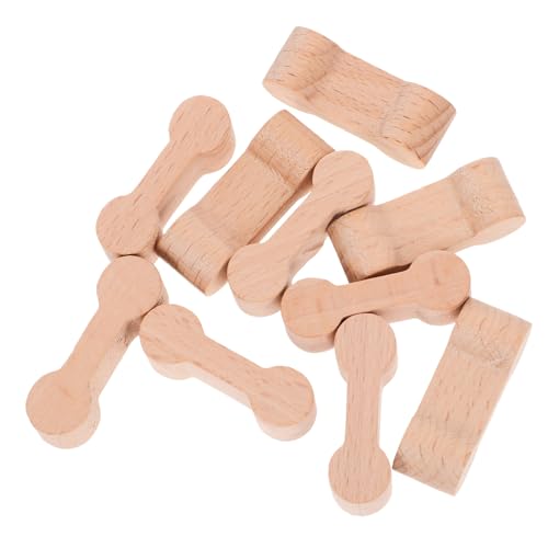 CLISPEED 10 Stück Teiliges Holz Eisenbahn Gleiskupplungen Sicher und Langlebig Kindgerechtes Modellspielzeug für Kreative Zugstrecken für Kindergeburtstage und Spielgruppen Schadstofffrei von CLISPEED