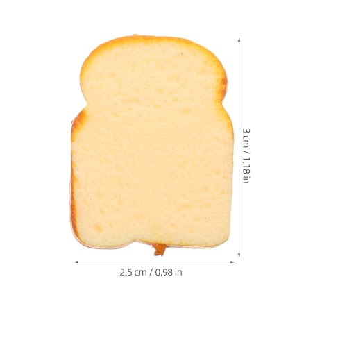 CLISPEED 10 Stück Teiliges Künstliche Toastscheiben aus Resin Realistische Detailgetreue Brotsimulation als Lebensmitteldekoration für Küche Schrank Party und Miniatur dekor CLISPEED 10 Stück Teiliges Künstliche Toastscheiben aus Resin Realistische Detailgetreue Brotsimulation als Lebensmitteldekoration für Küche Schrank Party und Miniatur dekor von CLISPEED