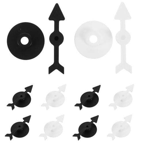 CLISPEED 10 Stück Teiliges Kunststoff Zeiger Drehscheiben Spiele Schwarz und Weiß Leichter Spielzeig für Brettspiele DIY Zubehör für Klassenzimmer Party und Familienspiele CLISPEED 10 Stück Teiliges Kunststoff Zeiger Drehscheiben Spiele Schwarz und Weiß Leichter Spielzeig für Brettspiele DIY Zubehör für Klassenzimmer Party und Familienspiele von CLISPEED