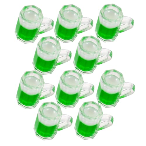 CLISPEED 10 Stück Teiliges Mini Bierkrug Miniatur Deko für Puppenhaus Realistische Mini Bierbecher als Fotorequisiten Vielseitige Wohn und Landschaftsdekoration von CLISPEED