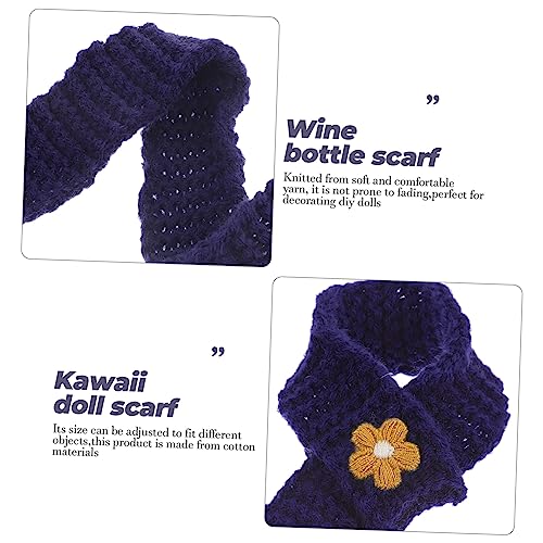 CLISPEED 10 Stück Teiliges Mini Strickschals Verstellbar Weiche Textur DIY Puppenzubehör für Flaschen und Candy Dekoration Kawaii Mini Schals für Kreative Bastelideen und Partydekorationen von CLISPEED