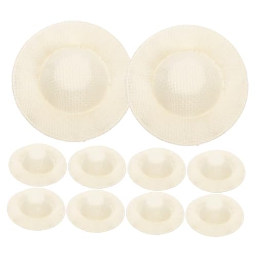 CLISPEED 10 Stück Teiliges Mini Strohhut Puppen DIY Bastelzubehör Handgefertigte Natürliche Beiger Miniatur Strohhüte für Puppenhaus Dekoration und Kreative Kostüme CLISPEED 10 Stück Teiliges Mini Strohhut Puppen DIY Bastelzubehör Handgefertigte Natürliche Beiger Miniatur Strohhüte für Puppenhaus Dekoration und Kreative Kostüme von CLISPEED