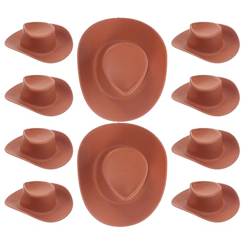 CLISPEED 10 Stück Teiliges Miniatur Cowboyhut aus Robustem Kunststoff Filigrane Mini Hüte für Puppenhaus Dekoration DIY Bastelprojekte und Party Tortenaufsatz Leichte Western Hüte für CLISPEED 10 Stück Teiliges Miniatur Cowboyhut aus Robustem Kunststoff Filigrane Mini Hüte für Puppenhaus Dekoration DIY Bastelprojekte und Party Tortenaufsatz Leichte Western Hüte für von CLISPEED