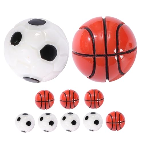 CLISPEED 10 Stück Teiliges Miniatur Resin Realistische Fußball Basketball Dekoration Geeignet für Puppenhaus Zubehör DIY Bastelprojekte Lebensechte Mini Sport Accessoires CLISPEED 10 Stück Teiliges Miniatur Resin Realistische Fußball Basketball Dekoration Geeignet für Puppenhaus Zubehör DIY Bastelprojekte Lebensechte Mini Sport Accessoires von CLISPEED
