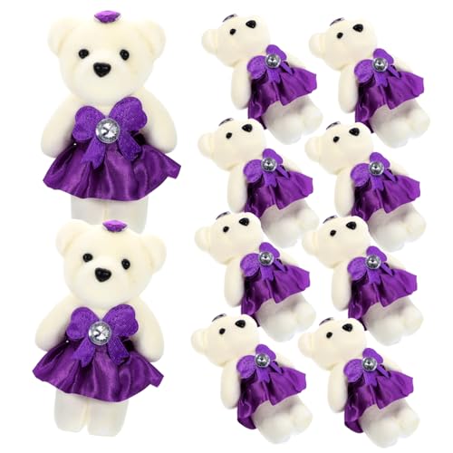 CLISPEED 10 Stück Teiliges Plüschbär Kuscheltier für Hochzeitsauto Valentinstag Weiche Bärenpuppen Bezaubernde Dekoration für Freunde und Familie CLISPEED 10 Stück Teiliges Plüschbär Kuscheltier für Hochzeitsauto Valentinstag Weiche Bärenpuppen Bezaubernde Dekoration für Freunde und Familie von CLISPEED