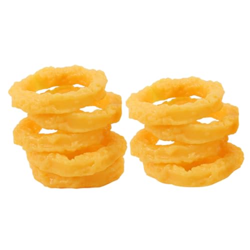CLISPEED 10 Stück Teiliges Realistische Verschleißfeste Tintenfischringe als Fake Food Dekoration für Fotografie Display und Spiel Leichtes Material Vielseitig für Eltern Küchen Accessoire von CLISPEED