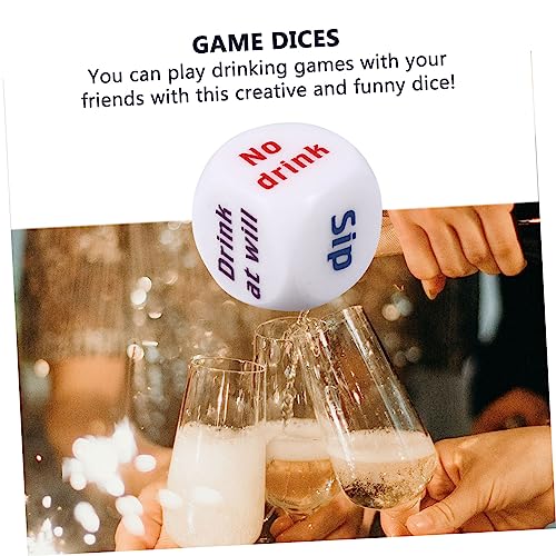 CLISPEED 10 Stück Teiliges Trinkwürfel aus Acryl Unterhaltsame Würfel für Party und Clubspiele Robustes Tragbares Würfelspiel für Erwachsene für Junggesellenabschied und Festivalspaß von CLISPEED