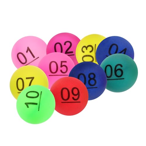 CLISPEED 10 Stück Zahlenball Nummeriert Tombola-kugelnummern Für Gewinnspielkugeln Zeichnung Party Bingo-zahlenkugeln Anzahl Bingokugeln Bälle Mit Bingoruf Form Mehrfarbig Bunt Berufung Pp CLISPEED 10 Stück Zahlenball Nummeriert Tombola-kugelnummern Für Gewinnspielkugeln Zeichnung Party Bingo-zahlenkugeln Anzahl Bingokugeln Bälle Mit Bingoruf Form Mehrfarbig Bunt Berufung Pp von CLISPEED