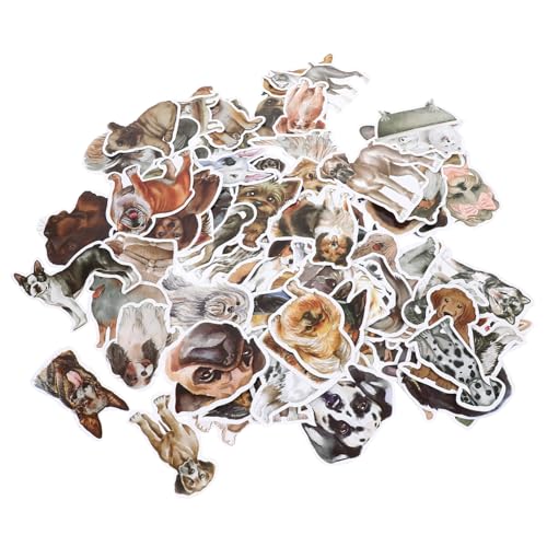 CLISPEED 100 Stück Cartoon Hund Aufkleber DIY Graffiti Sticker für Koffer Laptop Skateboard Notizbuch Dekoration Kreativ Haustier Sticker von CLISPEED