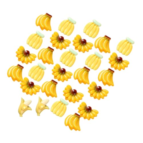 CLISPEED 100 Stück Mini Fake Bananen Modell Lebensecht Realistische Künstliche Früchte Dekoration Leicht für Fotografie Party Tischdeko Requisiten von CLISPEED