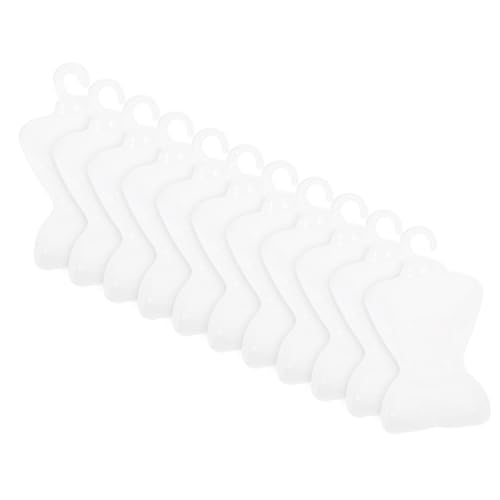 CLISPEED 100 Stück Mini Puppenkleiderbügel aus Kunststoff Stabile Doll Clothes Hanger für Puppenhaus Zubehör Knitterfreie Aufbewahrung und Stilvolle Präsentation von Puppenkleidung von CLISPEED