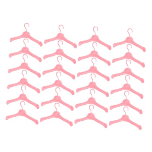 CLISPEED 100 Stück Mini Puppenkleiderbügel aus Robustem Wiederverwendbar Leicht und Praktisch als Puppenhaus Zubehör für Ordentliche Aufbewahrung und Präsentation von Puppenkleidung von CLISPEED