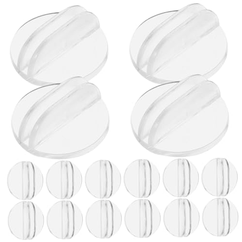 CLISPEED 100 Stück Runde Spielkartenhalter Transparentes Harz Tischkartenständer Kunststoff Basen Kartenschlitz Für Brettspiele Hochzeit Visitenkarten Organizer von CLISPEED