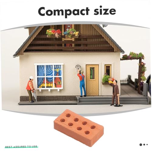 CLISPEED 100 Stück Teiliges Miniatur Ziegelstein Modellbauset DIY Bausteine für Kinderhandwerk Simulation Mörtel Bausteine für Sandtisch Mini Fördert Feinmotorik und Räumliches CLISPEED 100 Stück Teiliges Miniatur Ziegelstein Modellbauset DIY Bausteine für Kinderhandwerk Simulation Mörtel Bausteine für Sandtisch Mini Fördert Feinmotorik und Räumliches von CLISPEED