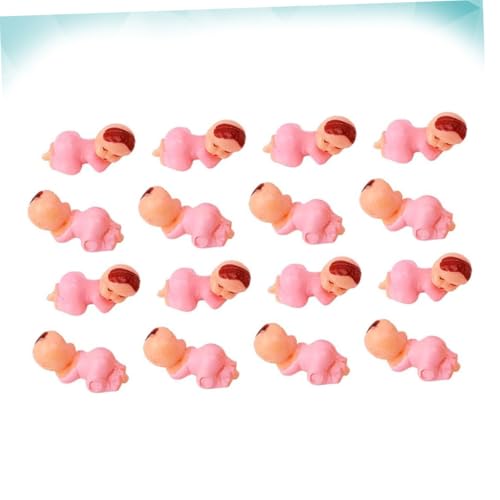 CLISPEED 100 Stück Teiliges Niedliche Schlafende Puppenform Pinkes Mädchenmotiv Sicher Glatt Leicht Greifbar Fördert Koordination und Fantasie für Kleinkinder Badezeit von CLISPEED