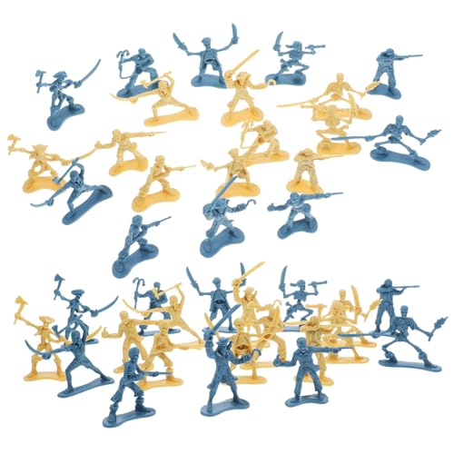 CLISPEED 100 Stück Teiliges Piratensoldaten Spielset Miniatur Figuren aus Robustem Leichte Mini Piraten Spielfiguren für Jungen Zubehör für Sandtisch und Rollenspiele von CLISPEED