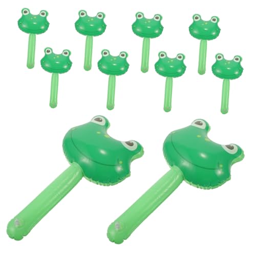 CLISPEED 10Stücke Aufblasbare Spielzeughämmer Frosch Design Geburtstagsspielzeuge Für Kinderpartys Festivals Und Veranstaltungen Als Partybedarf Für Kleine Gäste von CLISPEED