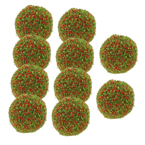 CLISPEED 10Stücke Ball Modelle Künstliche Pflanzen für Sandtisch und Mikrolandschaftsdekoration Lebensechte Details für Gartenprojekte und Kreative Bastelarbeiten von CLISPEED