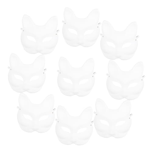 CLISPEED 10Stücke DIY Fuchsmaske aus Leere Masken zum Bemalen für Karneval Halloween und Maskerade für Kreative Projekte und Kindergeburtstage CLISPEED 10Stücke DIY Fuchsmaske aus Leere Masken zum Bemalen für Karneval Halloween und Maskerade für Kreative Projekte und Kindergeburtstage von CLISPEED
