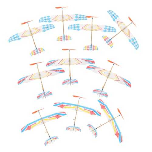 CLISPEED 10Stücke Gummiband Flugzeug Modell Fliegende Segelflugzeuge für Pädagogisches Koordination und Kreativität Zufälliger Stil CLISPEED 10Stücke Gummiband Flugzeug Modell Fliegende Segelflugzeuge für Pädagogisches Koordination und Kreativität Zufälliger Stil von CLISPEED