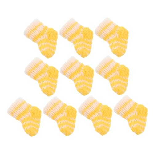 CLISPEED 10Stücke Miniatur Puppenhaus Zubehör Teiliges Stricksocken Dekorationen für Puppen Süße Winzige Socken für DIY Puppenkleidung und Mikrolandschaftsdeko CLISPEED 10Stücke Miniatur Puppenhaus Zubehör Teiliges Stricksocken Dekorationen für Puppen Süße Winzige Socken für DIY Puppenkleidung und Mikrolandschaftsdeko von CLISPEED