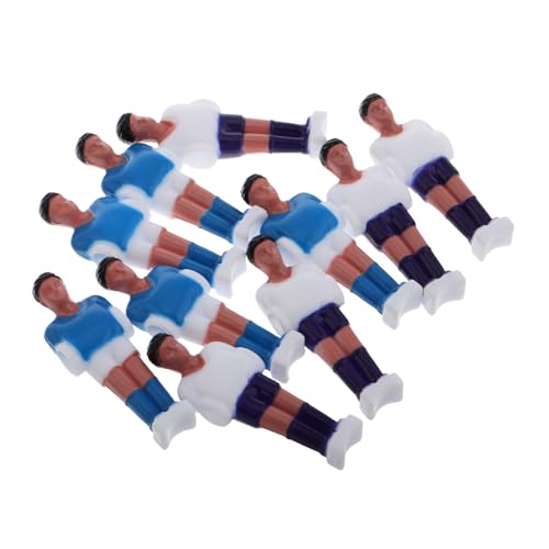 CLISPEED 10pcs Foosball -Mann Set Foosball Table Player Dolls Tischfußballzubehör Mini Tischfußballspieler Figuren Tisch Fußball Ersatzteile Zubehör B von CLISPEED