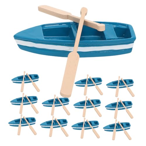 CLISPEED 12 Sätze Teiliges Miniatur-canadier Holzpaddeln Handgefertigte Kanu-Dekoration Rustikale Mini-Boot-Figuren für Feengarten Puppenhaus und Vielseitige Wohnaccessoires CLISPEED 12 Sätze Teiliges Miniatur-canadier Holzpaddeln Handgefertigte Kanu-Dekoration Rustikale Mini-Boot-Figuren für Feengarten Puppenhaus und Vielseitige Wohnaccessoires von CLISPEED