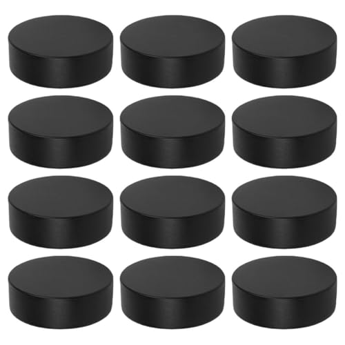 CLISPEED 12 Stück Leichte Weiche PU Schaum Pucks für Indoor Training Geräuschreduzierte Hockeybälle für Teamübungen und Spaß von CLISPEED