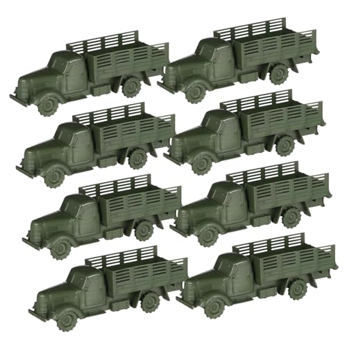 CLISPEED 12 Stück Modellspielzeug für Militärfahrzeuge Lastwagen winzige Lastwagen -Modellautos Kinderlastwagen klassisches LKW- versorgen pp Dark Green von CLISPEED