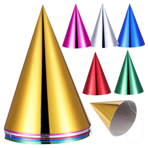 CLISPEED 12 Stück Partyhut Kinderkrone -Geburtstagsmütze erste glänzend Partykegelhüte aus Metall geburtstagskrone Farbige Partyhüte geburtstagshüte Partyzubehör Papier CLISPEED 12 Stück Partyhut Kinderkrone -Geburtstagsmütze erste glänzend Partykegelhüte aus Metall geburtstagskrone Farbige Partyhüte geburtstagshüte Partyzubehör Papier von CLISPEED