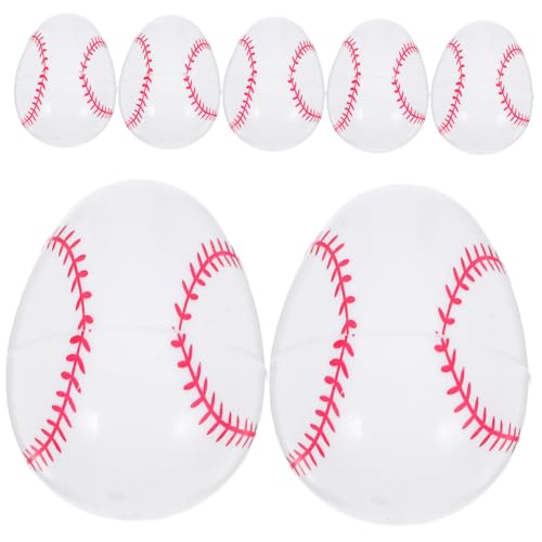 CLISPEED 12 Stück Teiliges Baseball Plastikeier Bunt Bedruckt Wiederverwendbar Leichtes Kunststoff Ei Dekorativ für Osterparty Ostereier Befüllbar Osterkorb Füllung CLISPEED 12 Stück Teiliges Baseball Plastikeier Bunt Bedruckt Wiederverwendbar Leichtes Kunststoff Ei Dekorativ für Osterparty Ostereier Befüllbar Osterkorb Füllung von CLISPEED