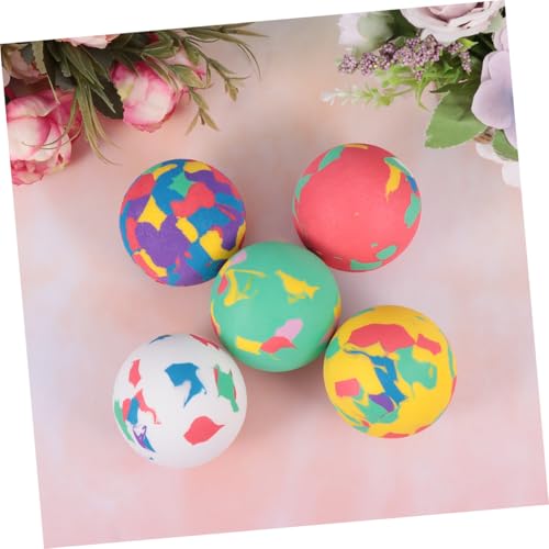 CLISPEED 12 Stück Teiliges Bunte Elastische Sprungbälle aus Weichem Eva Spielerisches Lernspielzeug für Kindergeburtstag Freizeit und Farbenerkennung von CLISPEED