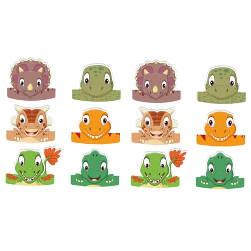 CLISPEED 12 Stück Teiliges Dinosaurier Partyhüte Leichte Papier Geburtstagshüte in Bunten Farben Design für Kindergeburtstag Fotorequisiten und Kostümpartys Einfach Anzuziehen Bequem zu CLISPEED 12 Stück Teiliges Dinosaurier Partyhüte Leichte Papier Geburtstagshüte in Bunten Farben Design für Kindergeburtstag Fotorequisiten und Kostümpartys Einfach Anzuziehen Bequem zu von CLISPEED