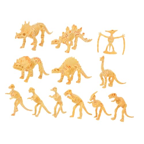 CLISPEED 12 Stück Teiliges Dinosaurier Skelett Modellset aus Realistisches Archäologie für Fördert Kognitive Fähigkeiten und Praktisches Lernen Mini Dinosaurier Figuren zum Ausgraben und von CLISPEED