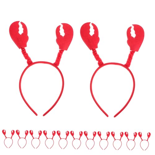 CLISPEED 12 Stück Teiliges Krabben Haarband Lustiges Damen Stirnband für Halloween Fasching Party Leichtes Bequemes Kopfschmuck für Frauen und Erwachsene Kreatives Cosplay Accessoire von CLISPEED