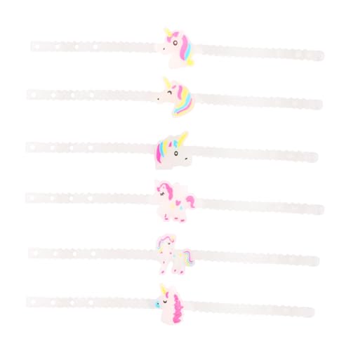CLISPEED 12 Stück Teiliges Leuchtendes Einhorn armband aus Flexiblem Silikon Verstellbar Kinderfreundlich für Geburtstagsfeiern und Partys Bunte Farbwahl Sicher und Kreativ für Mädchen und CLISPEED 12 Stück Teiliges Leuchtendes Einhorn armband aus Flexiblem Silikon Verstellbar Kinderfreundlich für Geburtstagsfeiern und Partys Bunte Farbwahl Sicher und Kreativ für Mädchen und von CLISPEED