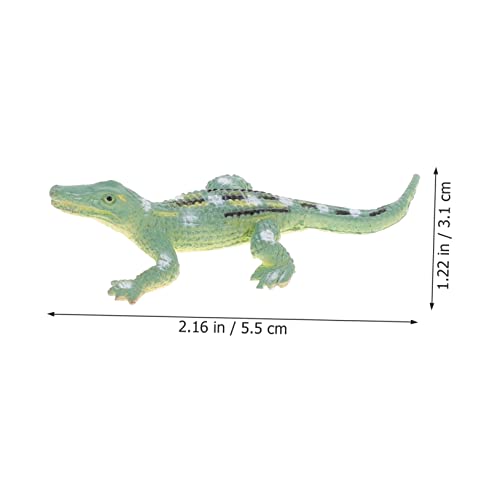 CLISPEED 12 Stück Teiliges Mini Krokodil Modellspielzeug Realistische Simulation Pädagogisches Lernspielzeug für Fördert Kreativität und Vorstellungskraft Geeignet als Geburtstags und von CLISPEED
