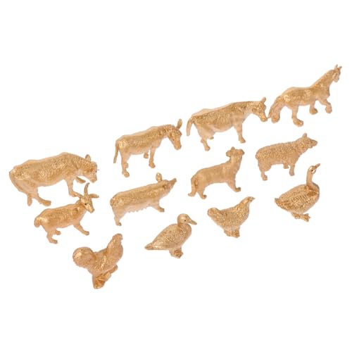 CLISPEED 12 Stück Teiliges Miniatur Tierfiguren aus Kunststoff Realistische Bauernhoftiere für Kreativität für Dekoration Geeignet für Drinnen und Draußen CLISPEED 12 Stück Teiliges Miniatur Tierfiguren aus Kunststoff Realistische Bauernhoftiere für Kreativität für Dekoration Geeignet für Drinnen und Draußen von CLISPEED