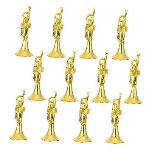 CLISPEED 12 Stück Teiliges Musikinstrument Modellset Weihnachtsbaum Dekorationen Miniatur für Bastelprojekte und Puppenhäuser Goldene Trompete und Mehr CLISPEED 12 Stück Teiliges Musikinstrument Modellset Weihnachtsbaum Dekorationen Miniatur für Bastelprojekte und Puppenhäuser Goldene Trompete und Mehr von CLISPEED