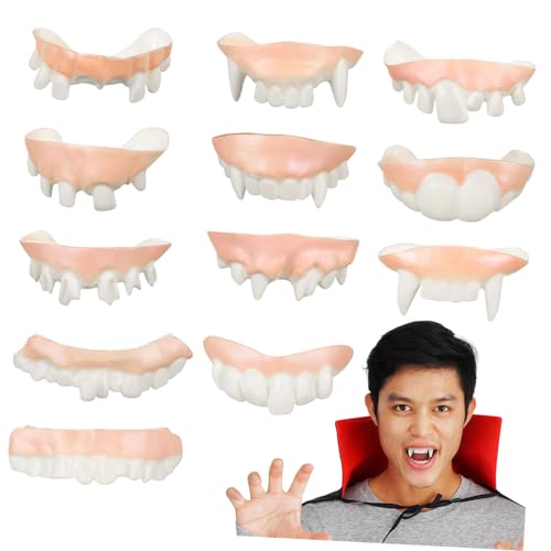 CLISPEED 12 Stück Teiliges PVC Bequem Tragbar Realistisches und Humorvolles Halloween Cosplay Zubehör Langlebig und Authentisch für Vampir Zombie kostüme von CLISPEED