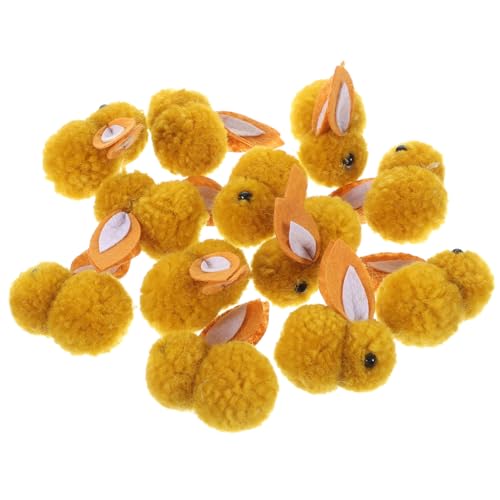 CLISPEED 12 Stück Teiliges Plüsch Kaninchen Weiche Dekorative Hasenpuppen Niedliche Bunny Ornamente für Weihnachtsbaum Partydeko und Festliche Raumgestaltung Hellbraun von CLISPEED