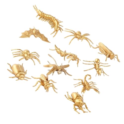 CLISPEED 12 Stück Teiliges Realistische aus Kunststoff Pädagogische Wiederverwendbare Tierfiguren für Frühe Bildung Praktische Modelle zur Biologischen Erkennung und Spielerischen von CLISPEED