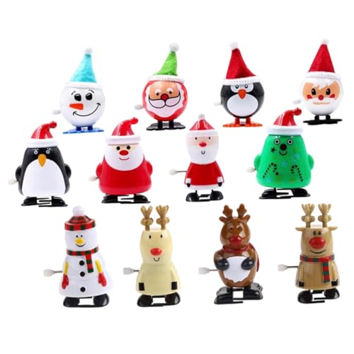 CLISPEED 12 Stück Teiliges Weihnachts Aufziehspielzeug Lustige Mini Weihnachtsmann Figuren aus Sicherem Kunststoff Kleine Mechanische Laufspielzeuge für Weihnachtliche Partyspaß Deko CLISPEED 12 Stück Teiliges Weihnachts Aufziehspielzeug Lustige Mini Weihnachtsmann Figuren aus Sicherem Kunststoff Kleine Mechanische Laufspielzeuge für Weihnachtliche Partyspaß Deko von CLISPEED