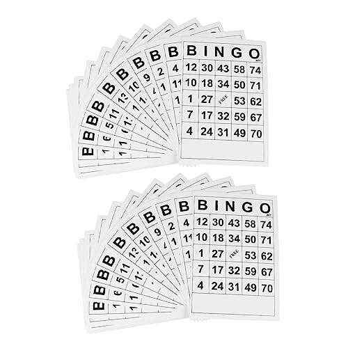 CLISPEED 120 Stück Teiliges Bingo Kartenset aus Robustem Papier Interaktives Partyspiel für Altersgruppen Geeignet für Familienfeiern Büros und Bars Fördert Gemeinschaft und Spielspaß von CLISPEED