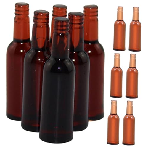 CLISPEED 12Stücke Miniatur Bierflaschen für Puppenhaus Dekoration Realistische Mini Flaschen für Küche Bar und Party für Kreative Szenen von CLISPEED