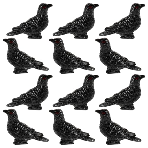 CLISPEED 12Stücke Vogel Ornamente aus Resin Krähenfiguren für Mikrolandschaften Stilvolle Garten und Tischdekoration für Halloween und Kreative Arrangements CLISPEED 12Stücke Vogel Ornamente aus Resin Krähenfiguren für Mikrolandschaften Stilvolle Garten und Tischdekoration für Halloween und Kreative Arrangements von CLISPEED